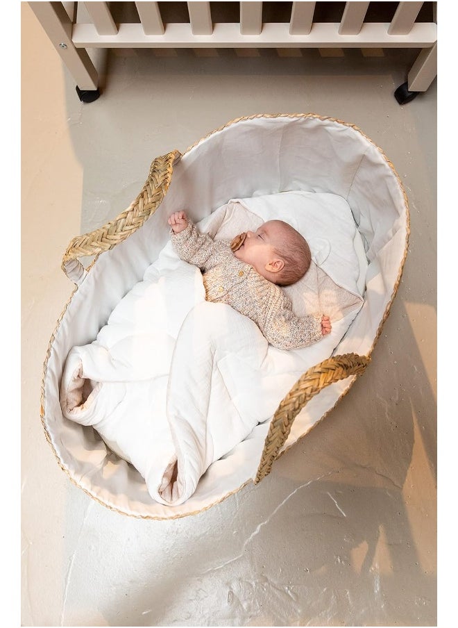 CHILDHOME Baby Carrycot Basket Mattress Including Natural Material Sea Band  - Image 2