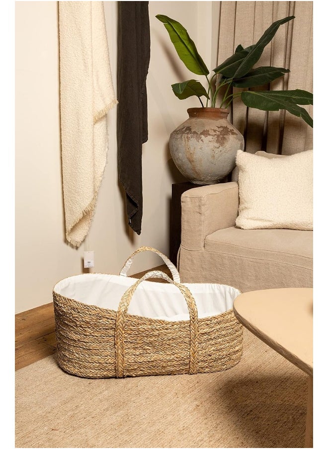 CHILDHOME Baby Carrycot Basket Mattress Including Natural Material Sea Band  - Image 4
