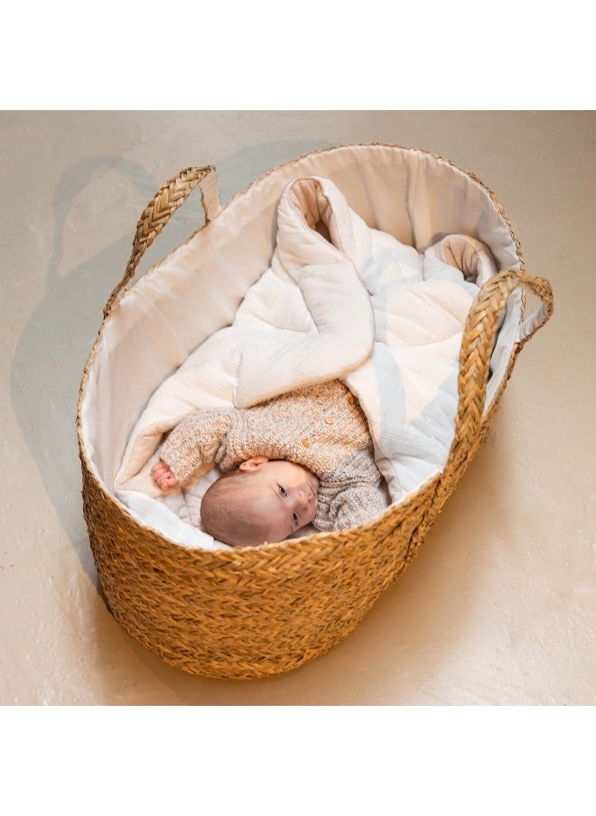 CHILDHOME Baby Carrycot Basket Mattress Including Natural Material Sea Band  - Image 3