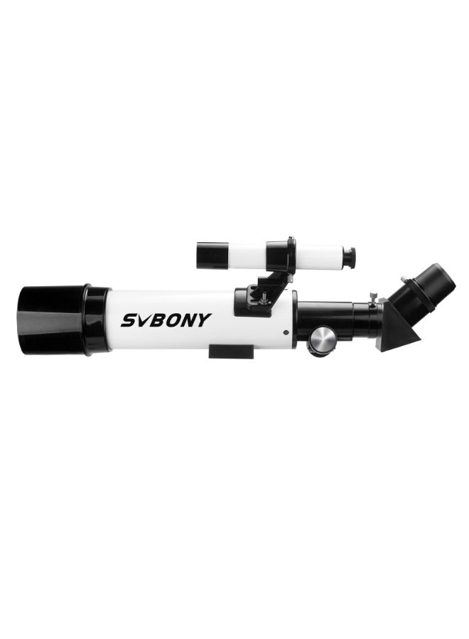 SVBONY SVBONY 60/400mm Refractor Telescope – White | Multi-Coated Lens for Clear Images | 45° Erecting Prism for Comfortable Viewing | K20mm Eyepiece & 5x24 Finder Scope | Ideal for Beginners & Stargazing  - Image 4