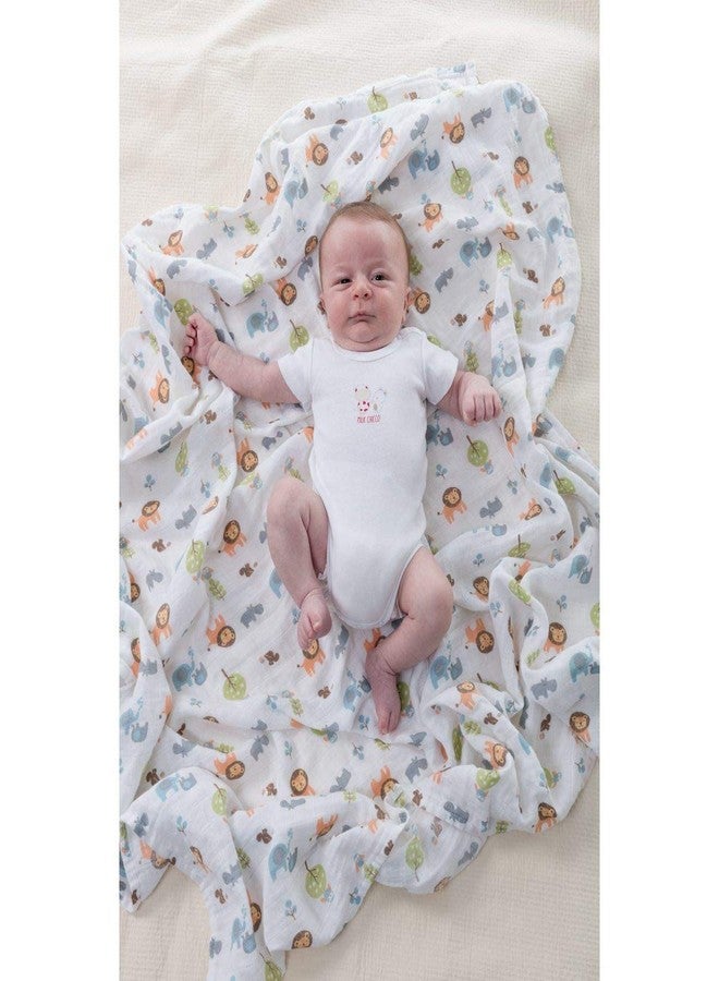 Chicco Swaddles Set 2Pcs Light Grey Animals - Image 3