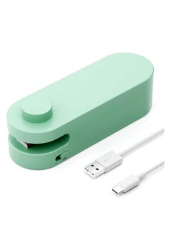 SYOSI Mini Bag Sealer,2 in 1 Heat Sealer with Cutter for Snacks, Rechargeable Handheld Plastic Bag Resealer, 2 Gear Adjustment Portable Magnetic Mini Bag Sealer, Sellador de Bolsas Plasticas  - Image 1