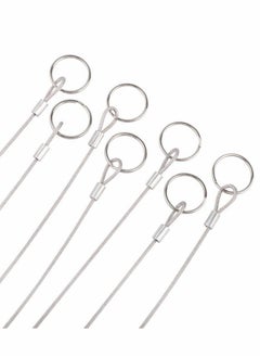 Excefore 316 Stainless Steel Lanyard Cable Tether With Rubber Coating, 2mm Safety Rope, for Navigation,Prevent Loss and Suspension of Objects - 12 Pcs  - Image 5