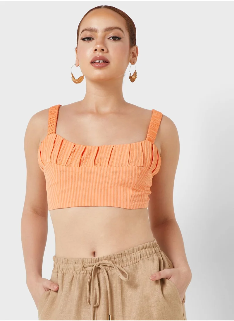 نوكتورن Crop Top & Button Down Shirt Set