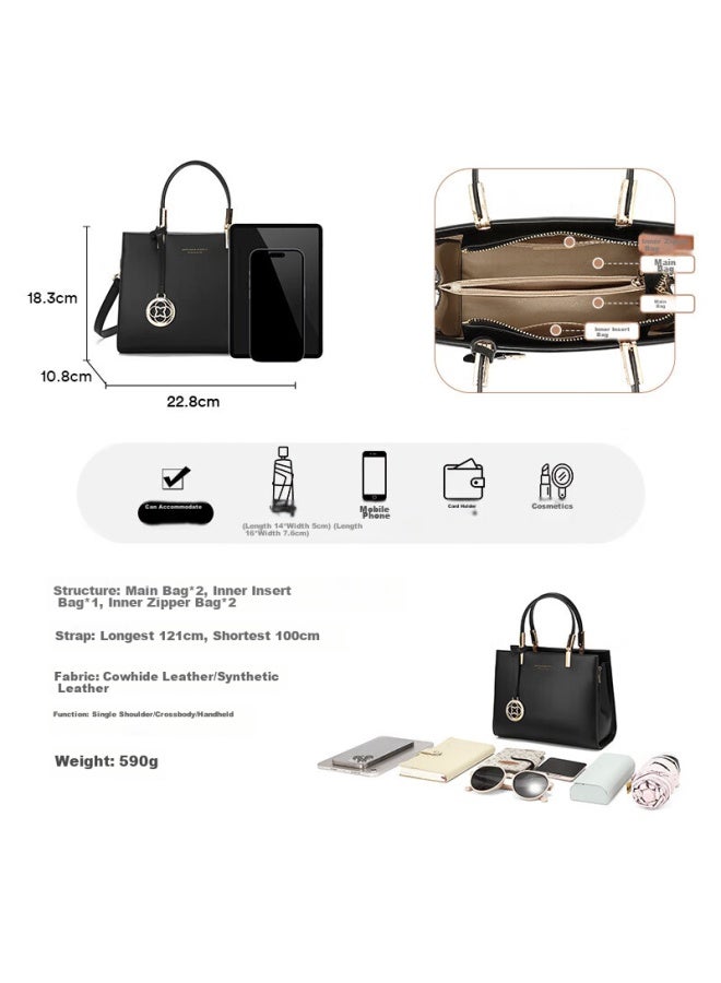 Scarecrow Handbag For Women , Cowhide Leather Tote Bag, Light Luxury Shoulder Crossbody Bag, Birthday Gift For Girlfriend, Qixi Valentine's Day Present - Image 3