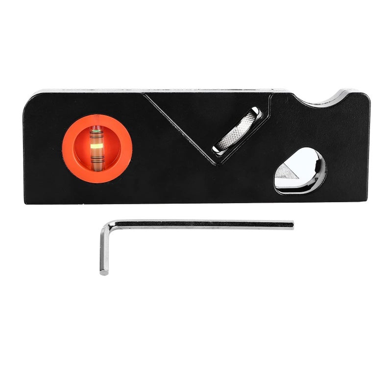Manual Woodworking Chamfer Plane With Bubble Level High Carbon Steel Blade Black - Image 2