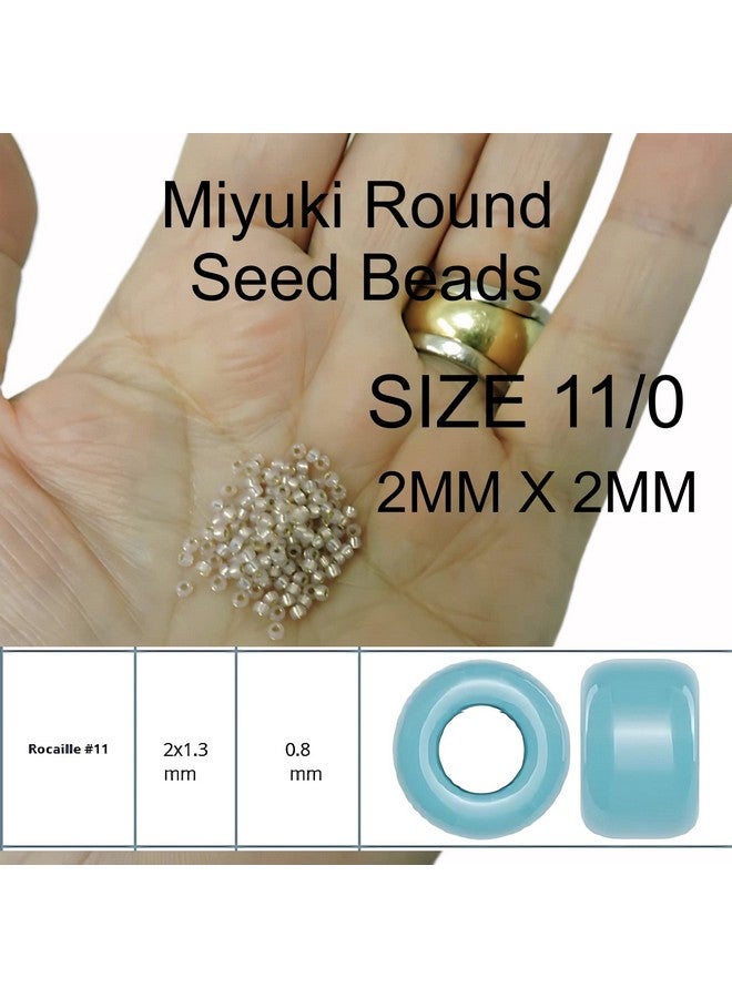 Miyuki Maroon Red Opaque Miyuki Japanese Round Rocailles Glass Seed Beads 11/0 Approximately 24 Gram 5 Inch Tube - Image 4