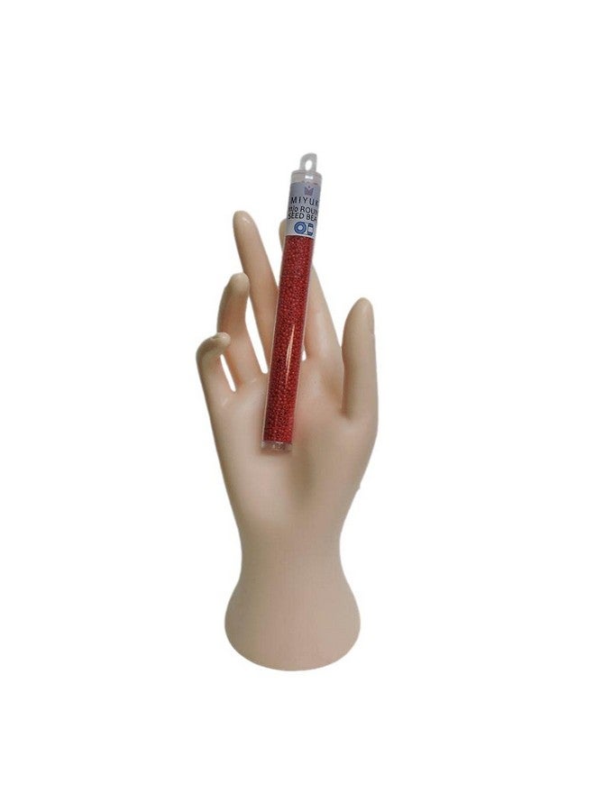 Miyuki Maroon Red Opaque Miyuki Japanese Round Rocailles Glass Seed Beads 11/0 Approximately 24 Gram 5 Inch Tube - Image 3