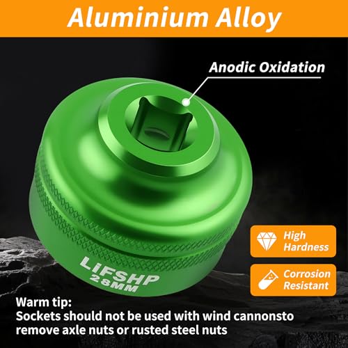 LIFSHP 28MM Oil Filter Socket, 3/8" Drive For Dodge Ram 6.7L Cummins Other Vehicles Oil/Fuel Filter Removal Tool-Green - Image 5
