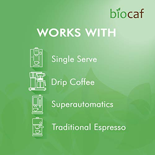 Full Circle Urnex Biocaf Coffee and Espresso Descaling Solution 4 Ounce (2 Single Use Bottles) Safe to use with Keurig, Delonghi, Nespresso, Ninja, Hamilton Beach, Mr Coffee, Braun - Image 5