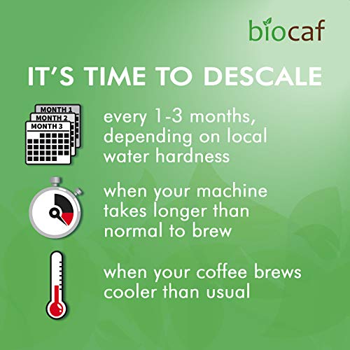 Full Circle Urnex Biocaf Coffee and Espresso Descaling Solution 4 Ounce (2 Single Use Bottles) Safe to use with Keurig, Delonghi, Nespresso, Ninja, Hamilton Beach, Mr Coffee, Braun - Image 3