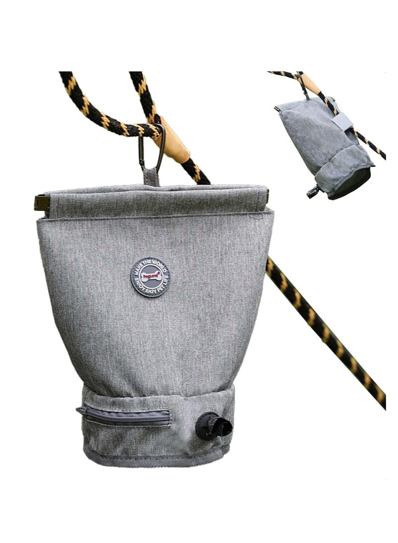 SYOSI Dog Poop Bag Holder with Dispenser, Reusable, Smell Proof Waste Pouch, Magnetic Closure, Ideal for Walking, Hiking, Camping, Portable Pet Accessory - Image 1