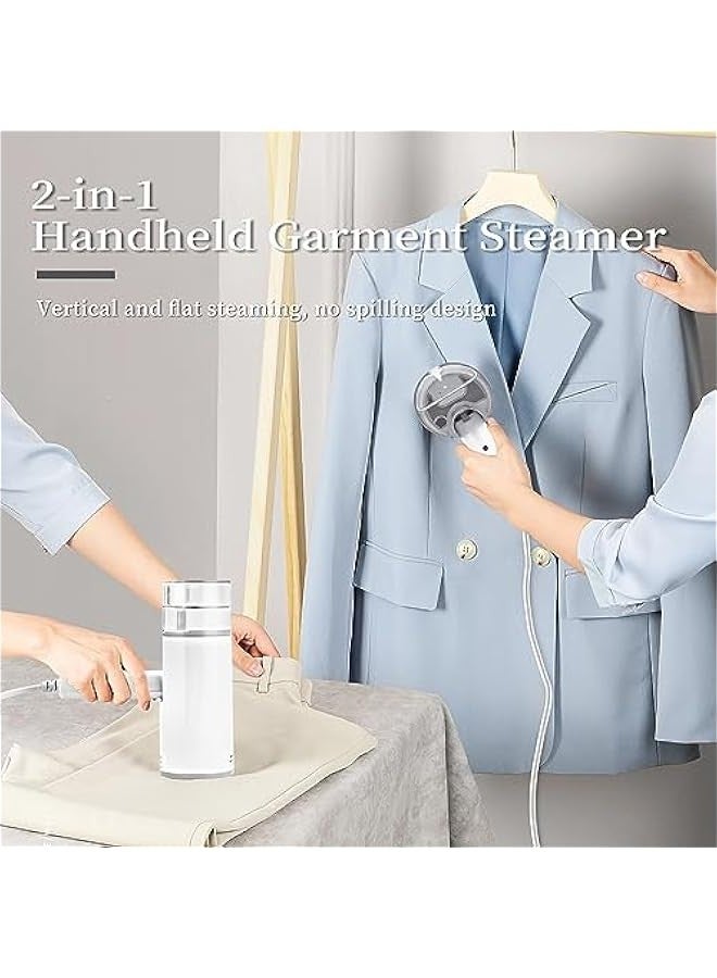 بيوينتي جهاز كي بالبخار محمول للملابس والسفر مع خزان مياه سعة 145 مل قابل للطي ومحمول باليد بتسخين سريع خلال 16 ثانية، جهاز كي بالبخار للقماش مع فرشاة وقمع للمنزل والمكتب والسفر من سوبيكاتي - Image 4