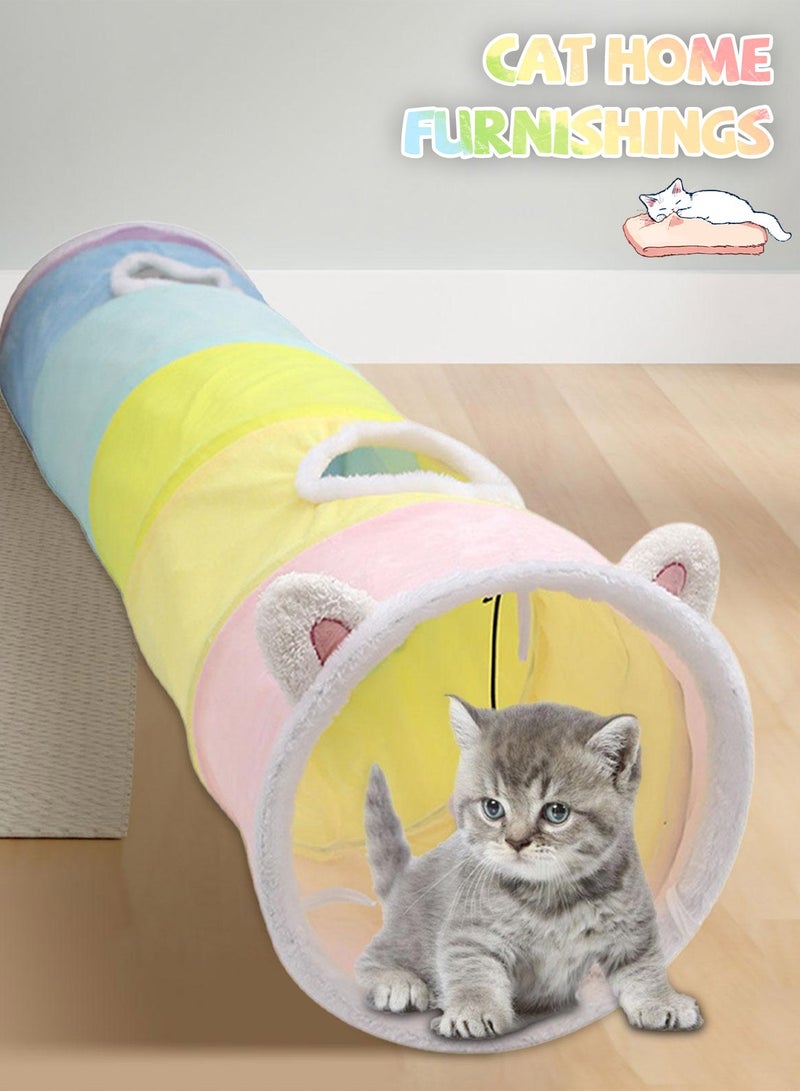كيدل Cat Ears Tunnel Toys Cat Toy للحيوانات الأليفة الصغيرة الأرانب والقطط والجرو والكلاب - Image 4
