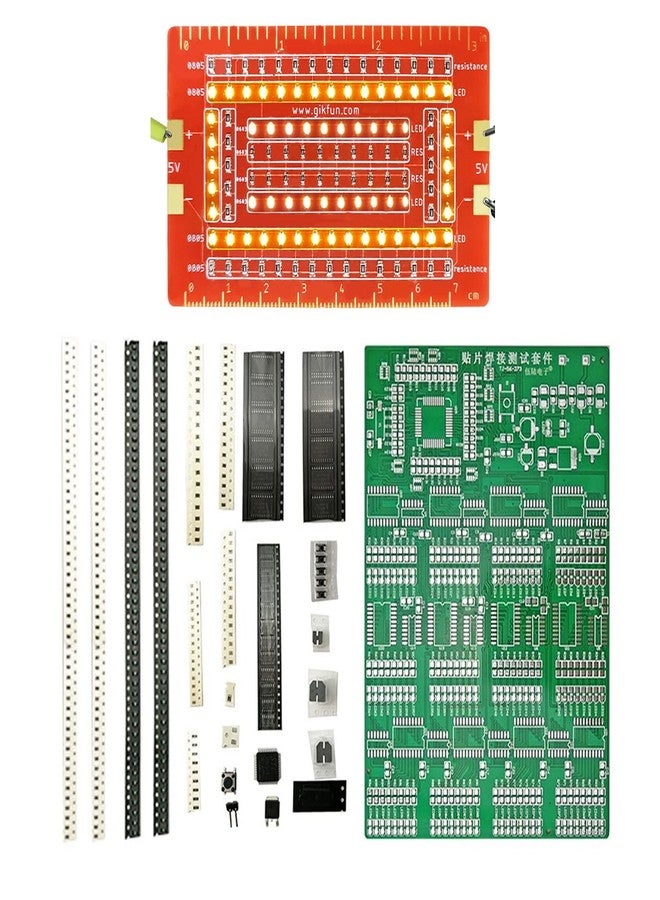 Gikfun Advanced DIY SMD/SMT Soldering Practice Kit - Electronics Engineer Student Skill Training Board with Components EK2165 - Image 1