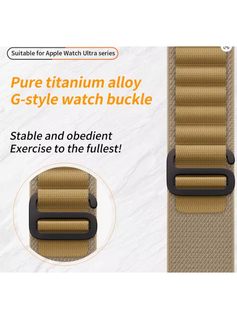 Alpine Loop Band for Apple Watch Ultra 1/2/3 49mm 46mm 45mm 44mm 42mm, Nylon Woven Sport Strap Compatible with iwatch Series 11 10 9 8 7 6 5 4 3 2 1 SE - Image 5