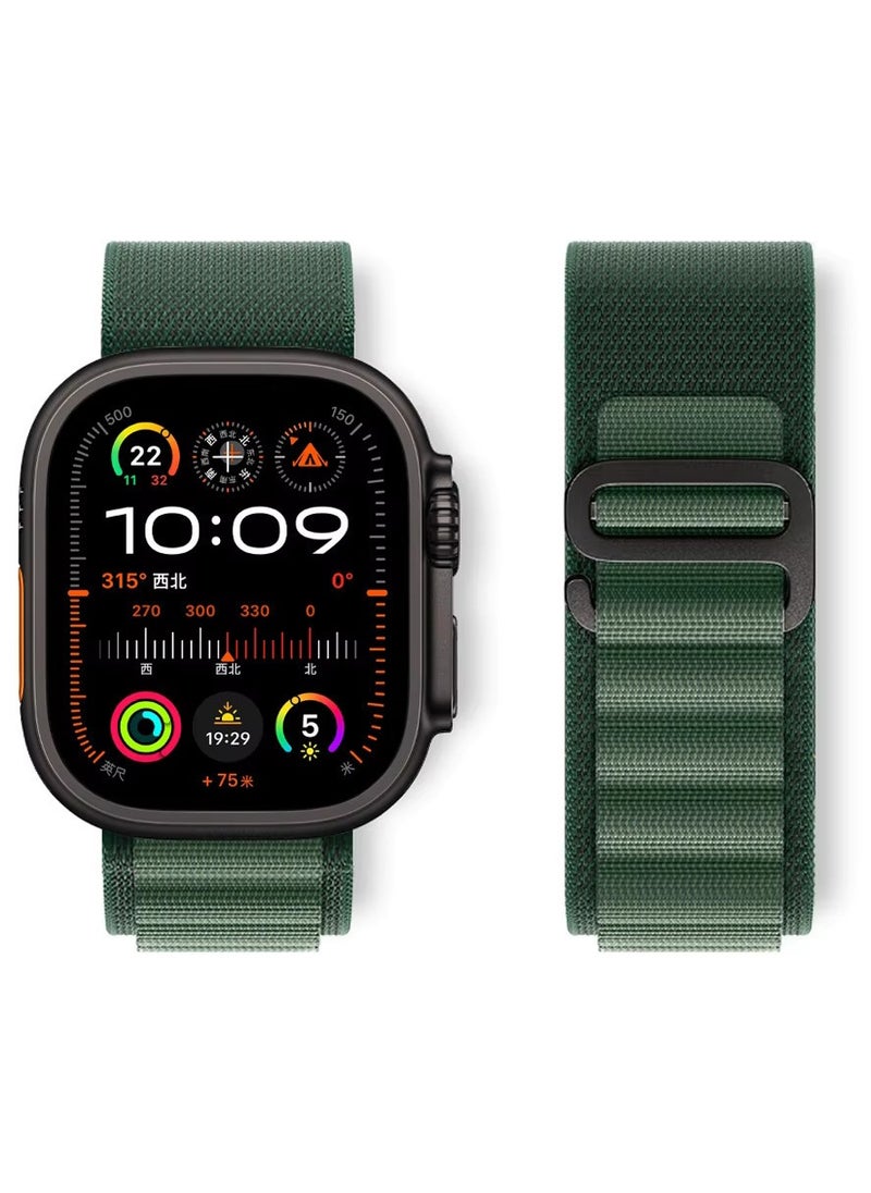 Generic Alpine Loop Band for Apple Watch Ultra 1/2 49mm 46mm 45mm 44mm 42mm, Nylon Woven Sport Strap Compatible with iwatch Series 10 9 8 7 6 5 4 3 2 1 SE  - Image 2