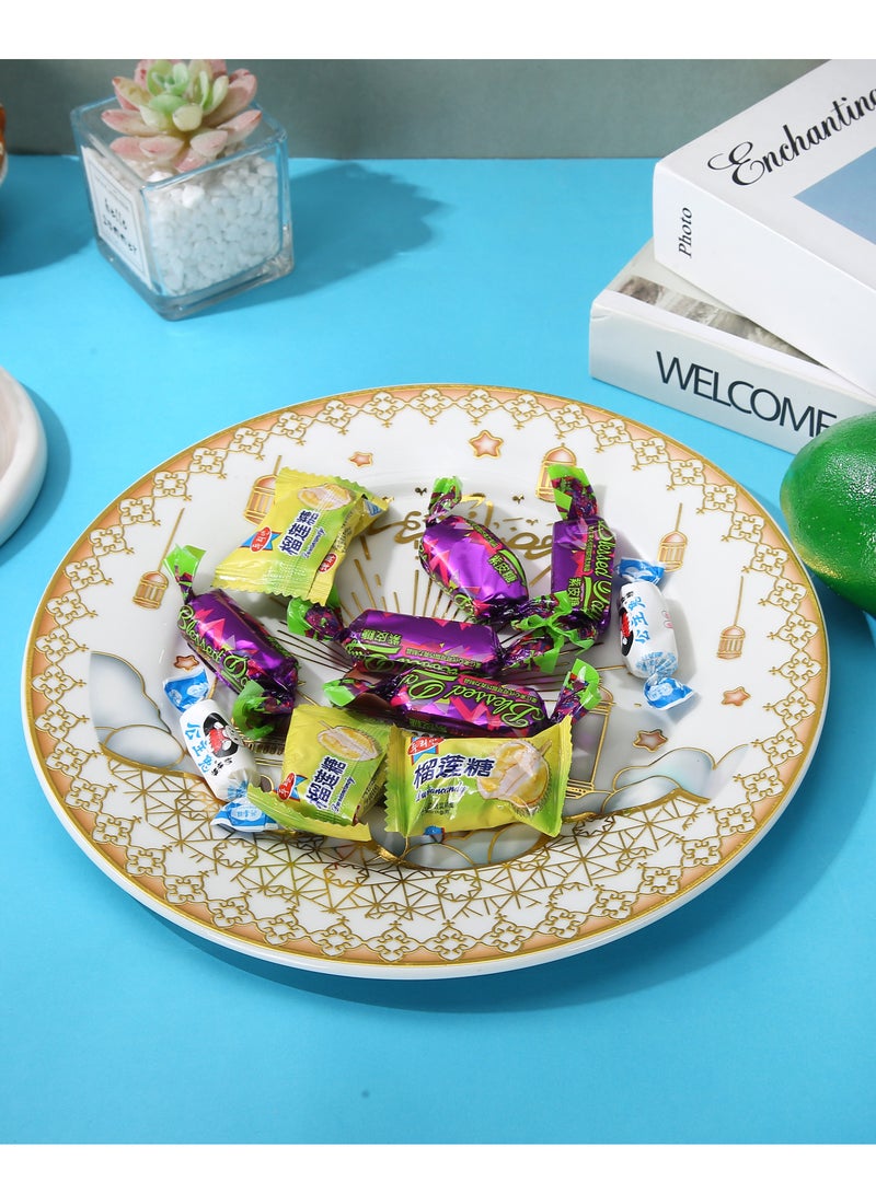 طقم أطباق عشاء رمضان 6 قطع 25*25 سم (ب) للعرض والتقديم الزخرفي - Image 4