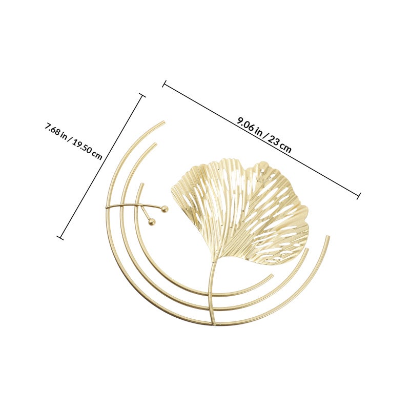 Wall Art Living Room Wall Decoration Decorative Golden Leaf Adornment - Image 2