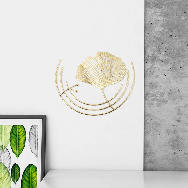 Wall Art Living Room Wall Decoration Decorative Golden Leaf Adornment - Image 3