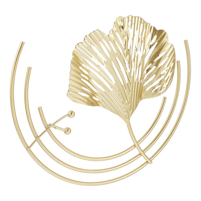 Wall Art Living Room Wall Decoration Decorative Golden Leaf Adornment - Image 1