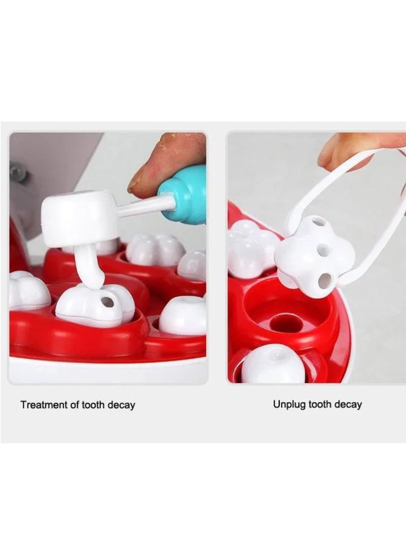 Toys Doctor Kit Role Play Toy Set - 17PCS Educational Pet Dentist Medical Box for Kids - Unisex Plastic Toy Set  - Image 4