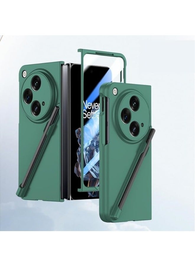 general Matte Hard Cover Compatible with OPPO Find N3 5G / OnePlus Open Case With Pen Slot Folding Protective PC Shockproof Hard Cover With Pen - Image 1