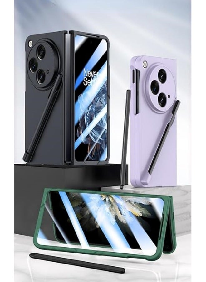 general Matte Hard Cover Compatible with OPPO Find N3 5G / OnePlus Open Case With Pen Slot Folding Protective PC Shockproof Hard Cover With Pen - Image 3