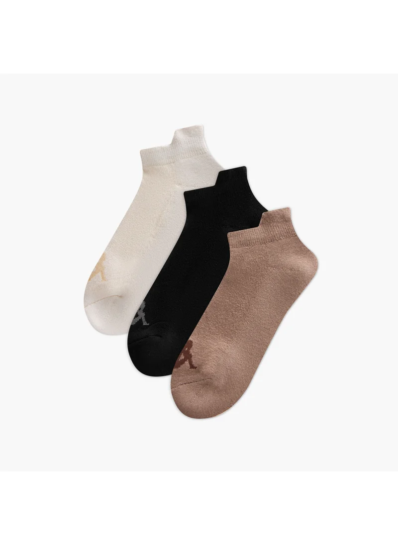 كابا Set of 3 - Kappa Logo Print Trainer Socks