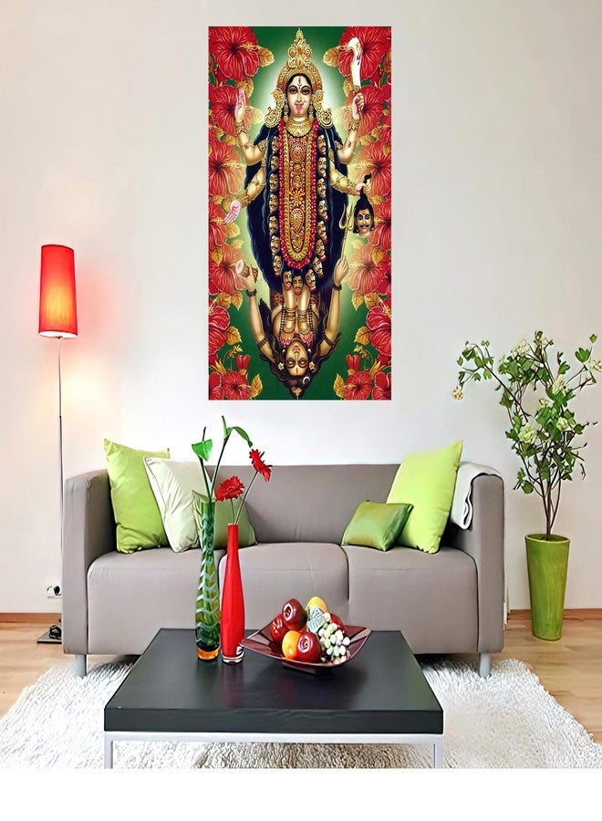 Wallpics Vinyl Goddess Maa Kali Waterproof Sticker Poster (Can1726-3, 24 Inch X 36 Inch, Multicolor) - Image 4