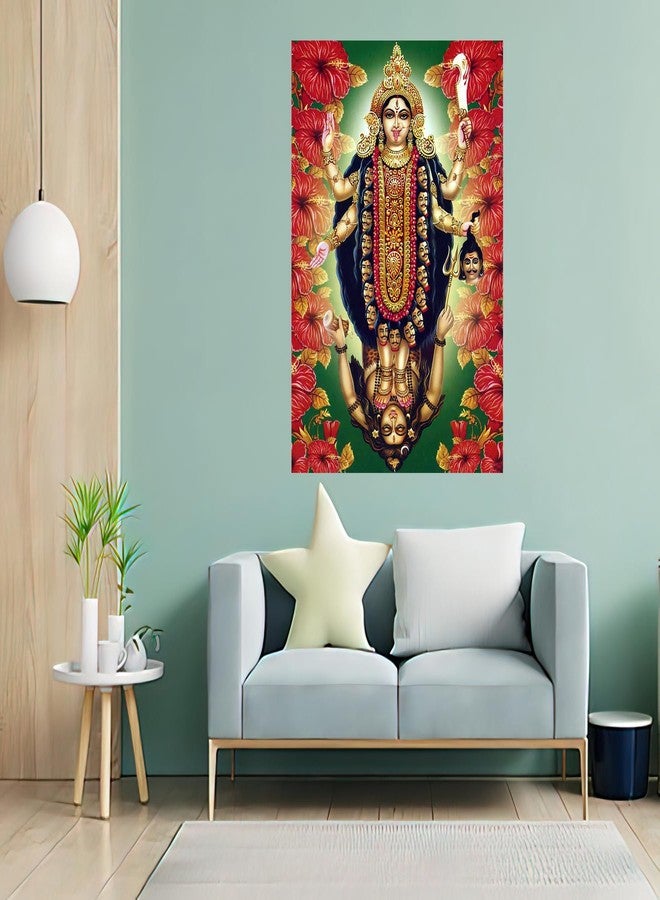 Wallpics Vinyl Goddess Maa Kali Waterproof Sticker Poster (Can1726-3, 24 Inch X 36 Inch, Multicolor) - Image 5