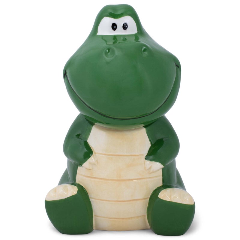 100 North Dolomite Ceramic 10.1 x 8.9 Everyday Cookie & Candy Jar with Airtight Lid: Perfect for Kitchen Canisters, Pet Treat Containers & Decorative Storage, Tyrannosaurus Rex Dinosaur - Image 1