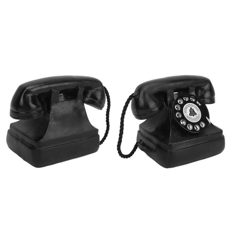 Retro Telephone: Premium Resin Vintage Landline With Nostalgic Dial - Classic European American Design, Decorative Phone for Home Office Decor, Holiday Gift - Image 4