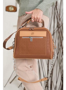 Just Polo Women's Gofrage Printed 7 Compartment Shoulder Bag JP4025  - Image 1