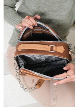 Just Polo Women's Gofrage Printed 7 Compartment Shoulder Bag JP4025  - Image 4