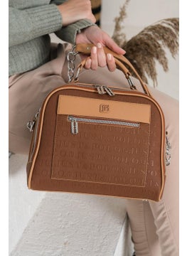 Just Polo Women's Gofrage Printed 7 Compartment Shoulder Bag JP4025  - Image 3