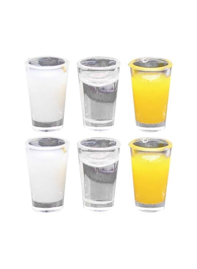 klarako 1:12 Glasses Miniature Plastic Mini Cups Drinking Water Cups Dollhouse Decoration Kitchen Miniatures Accessories 12pcs  - Image 1