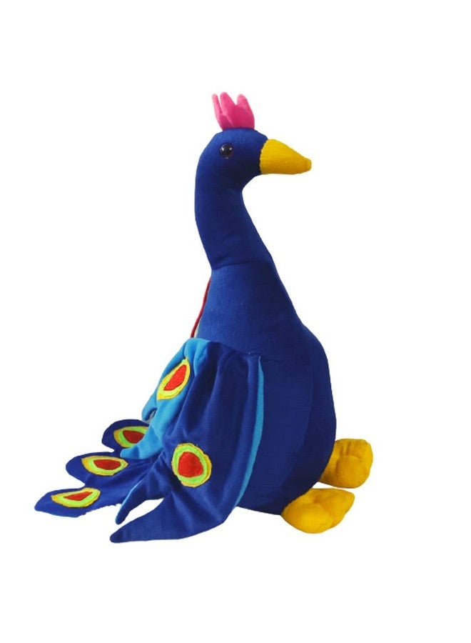 فنبلاست لعبة الطاووس المحشوة من فن بلاست، 36 سم، ألعاب ناعمة للأطفال، ألعاب طيور ناعمة قابلة للغسل للأطفال، لعبة الطاووس المحشوة - Image 1