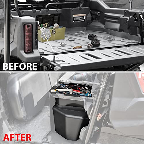 SAUTVS UTV Under Seat Storage Box for Honda Pioneer 1000 3P 5P 2017-2023, Water Resistance Underseat Storage Bin for Honda Pioneer 1000-3 / 1000-5 2017-2023 Accessories, Replace OEM# 08L70-HL4-F00 - Image 4