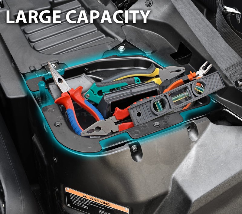 SAUTVS UTV Under Seat Storage Box for Honda Pioneer 1000 3P 5P 2017-2023, Water Resistance Underseat Storage Bin for Honda Pioneer 1000-3 / 1000-5 2017-2023 Accessories, Replace OEM# 08L70-HL4-F00 - Image 3