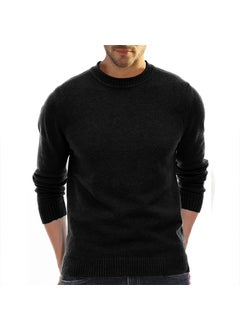 Generic Mens Knit Sweater Short Sleeve Thick Turtleneck Flower Blue  - Image 3