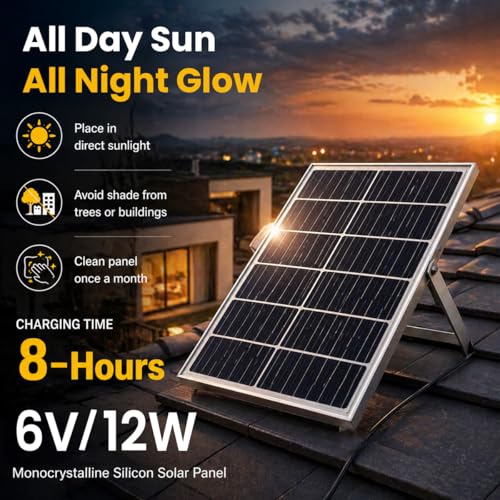 hardoll 100W Solar Indoor Ceiling Light | LiFePO4 Battery | Remote Control | Warm & Cool White | IP44 | for Homes, Shops & Sheds - Image 2