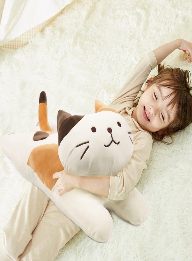 ARELUX 22in Soft Cat Big Sleeping Hugging Pillows,White Cat Plush Pillow, Kitten Stuffed Animal Throw Pillows Accompany Plush for Friends Family Birthday - Image 3