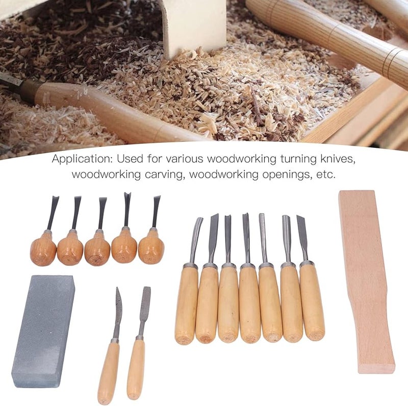 Baxnore 16PCS Wood Carving Chisel Kit Steel Wear Resistant Woodworking Tools - Image 5