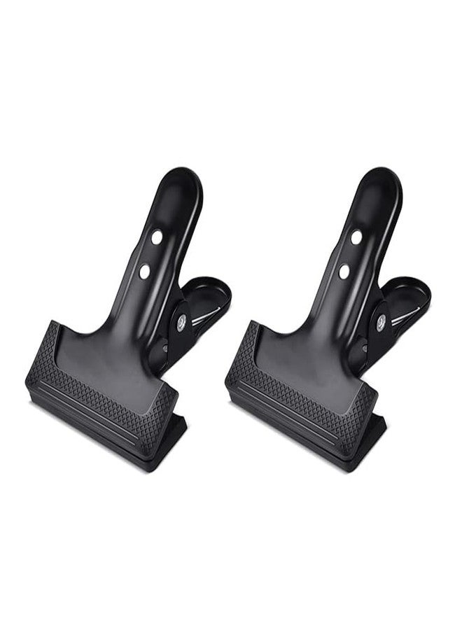 KAGYOKU Backdrop Spring Clamps - 2 Pack of 4" Heavy Duty Clips for Photography Background Stands, Woodworking & Home Improvement Projects - Image 1