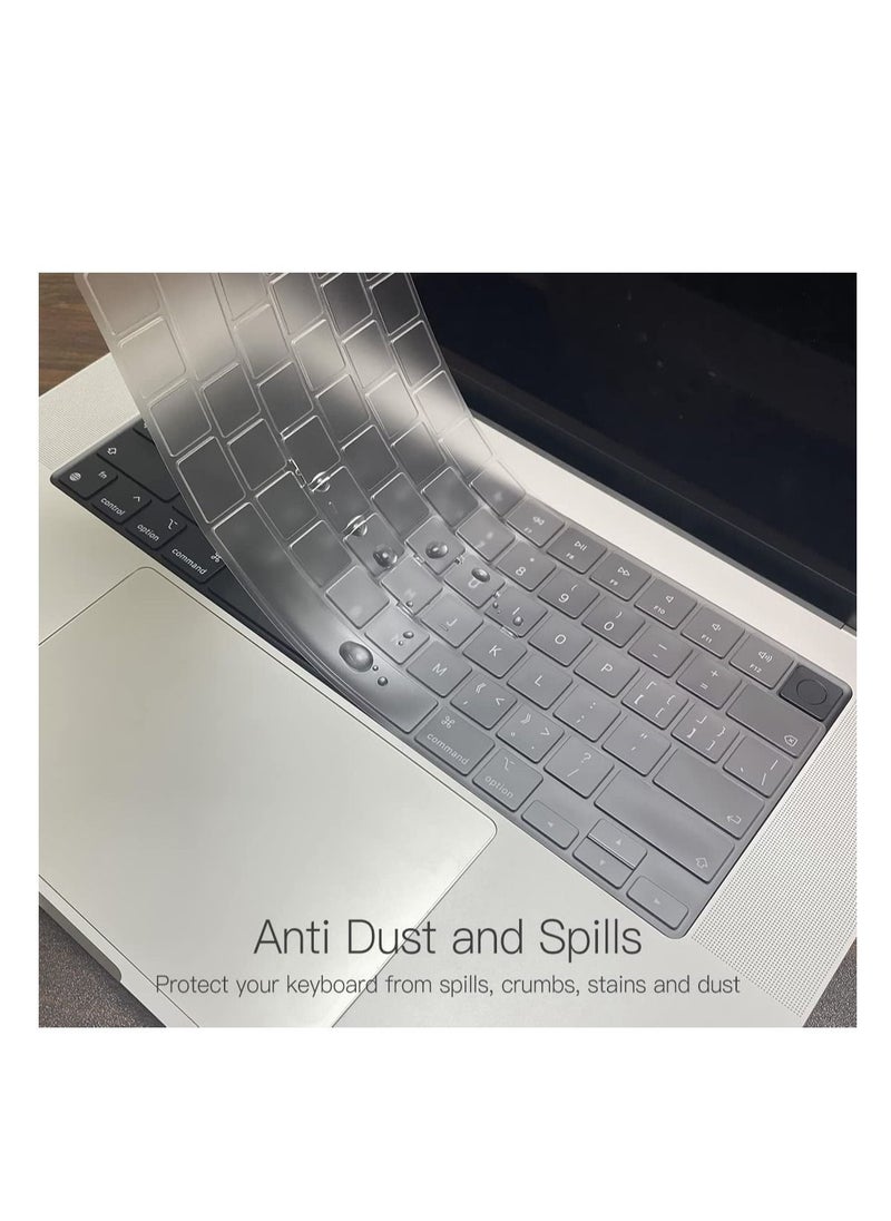 Generic - 3 in 1 Bundle Case Compatible with MacBook Air 13.6 2025 M4 Chip A3240/ 2024 M3 Chip A3113 /2022 M2 Chip A2681, Smooth Plastic Hard Shell Case with Screen Protector &Keyboard Cover Skin, Sparkly Clear - Image 1