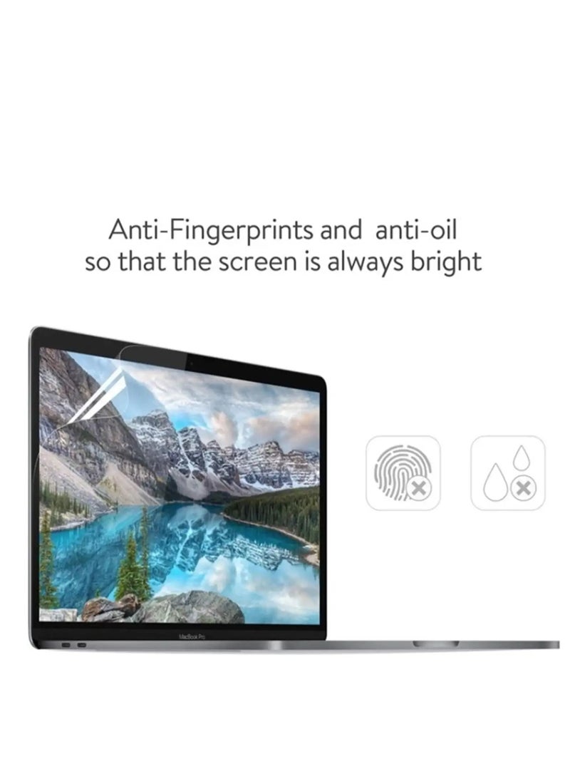 Generic - 3 in 1 Bundle Case Compatible with MacBook Air 13.6 2025 M4 Chip A3240/ 2024 M3 Chip A3113 /2022 M2 Chip A2681, Smooth Plastic Hard Shell Case with Screen Protector &Keyboard Cover Skin, Sparkly Clear - Image 1