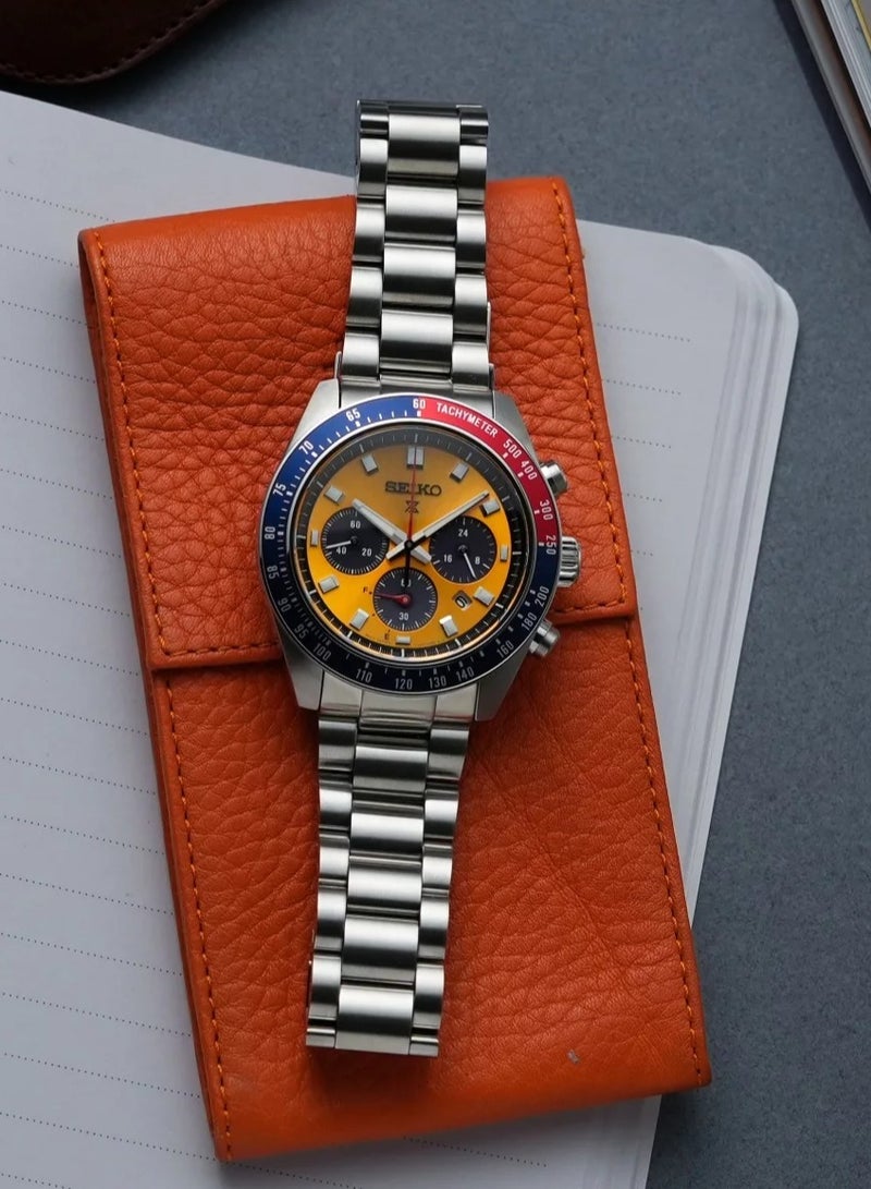 Seiko ساعة كرونوغراف بروسبكس سبيدتايمر سولار "بوج" – SSC947 – 41.4 مم من الفولاذ المقاوم للصدأ - Image 4