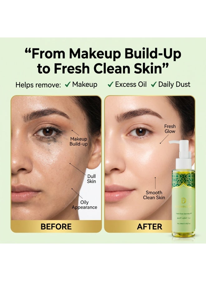 Blooming Day Deep Clean Cleansing Oil 100ml – Oil-to-Milk Makeup Remover, Gentle Face Cleanser, Removes Sunscreen & Impurities, Non-Greasy Rinse-Off, Suitable for All Skin Types - Image 5