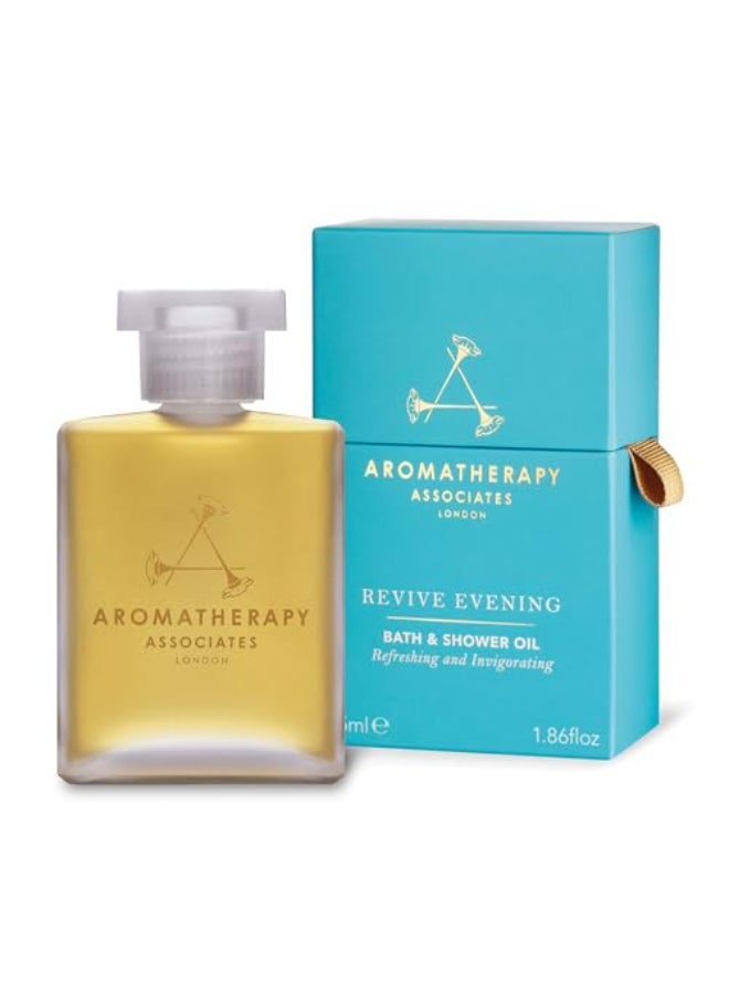 Aromatherapy Associates Revive Evening Bath and Shower Oil Natural Hydrating Oil with 3 Essential Oils to Refresh Mind Body and Spirit 186 oz - Image 1